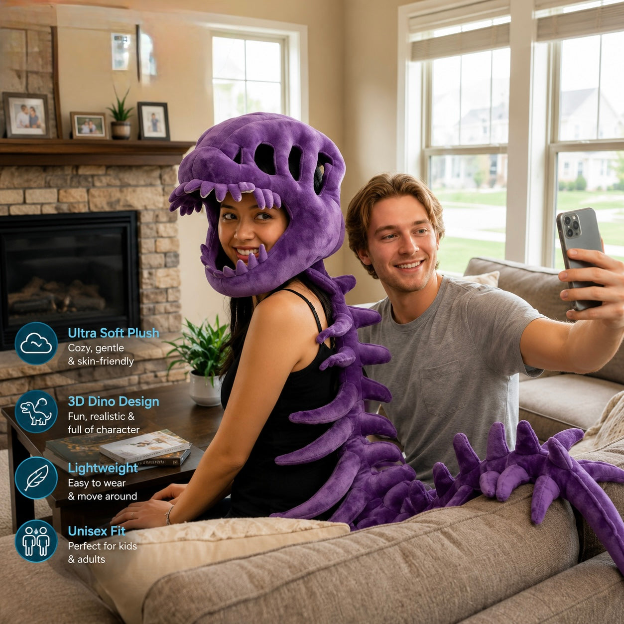 SWIPE 3 D DINOSAUR SKELETON COSTUME
